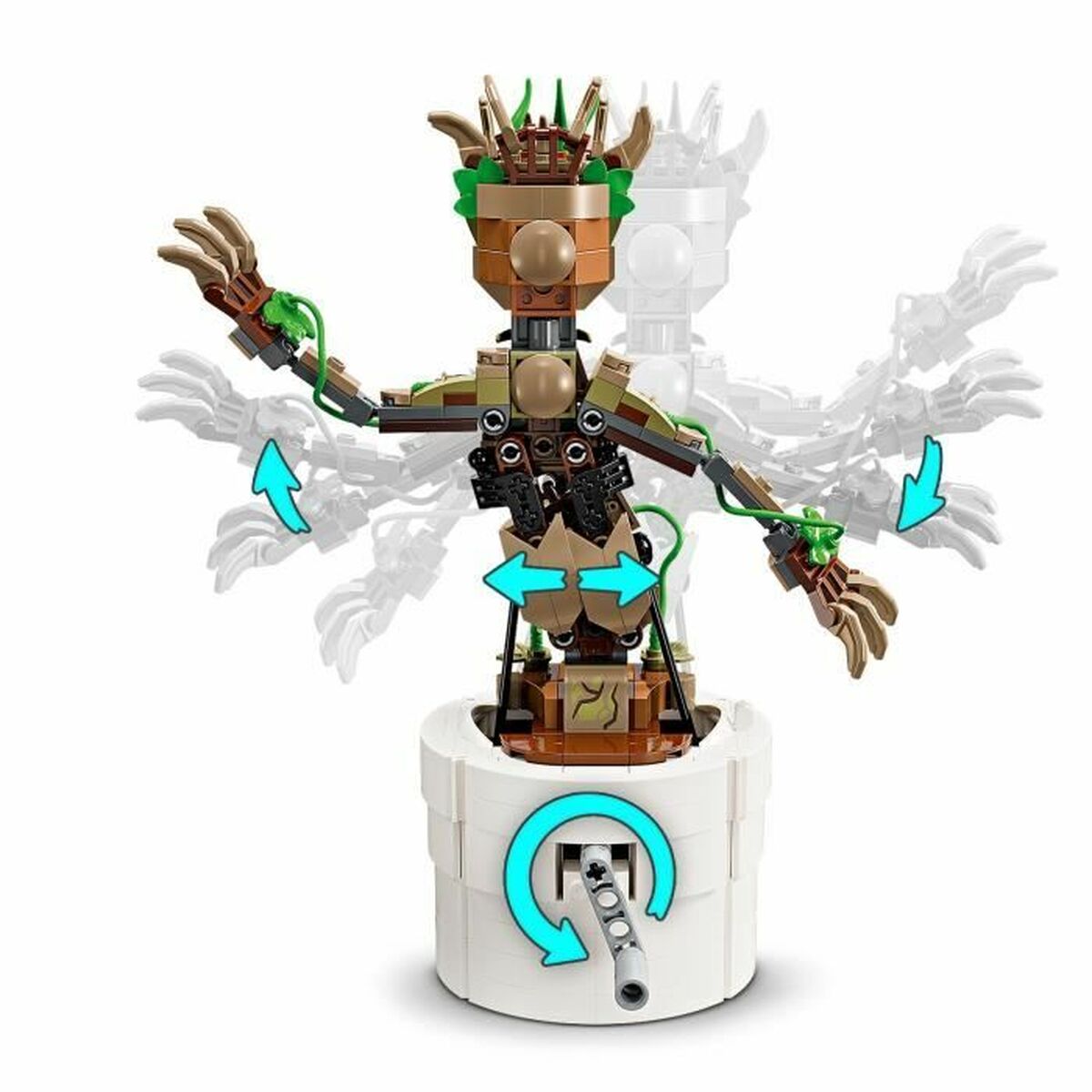 Statybos rinkinys Marvel El Baile de Baby Groot Lego 76297